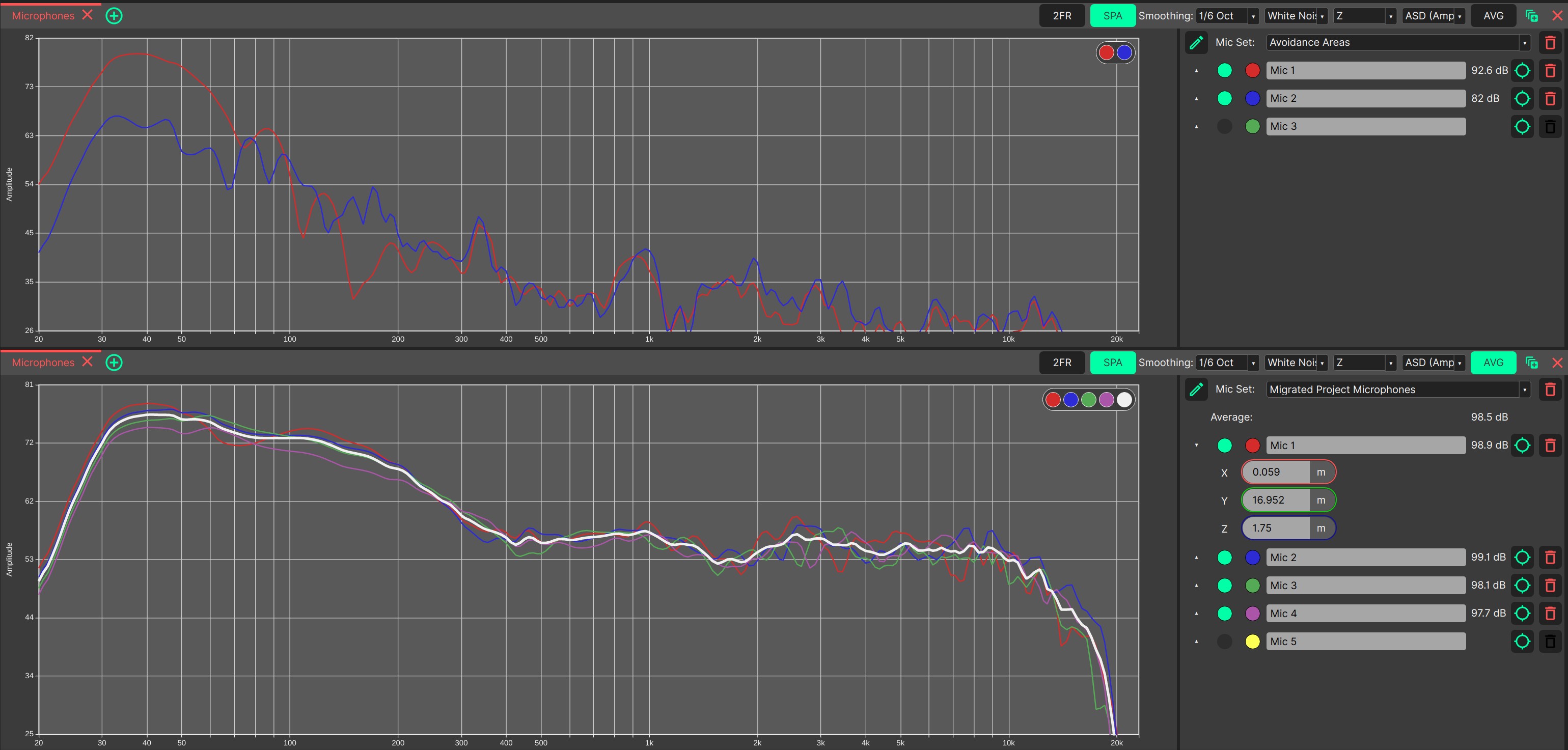 Multiple Mic windows with multiple Mic Sets