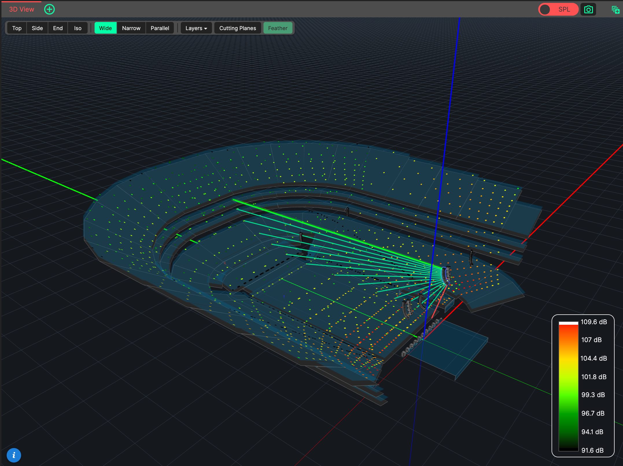 Throw lines in the 3D View.